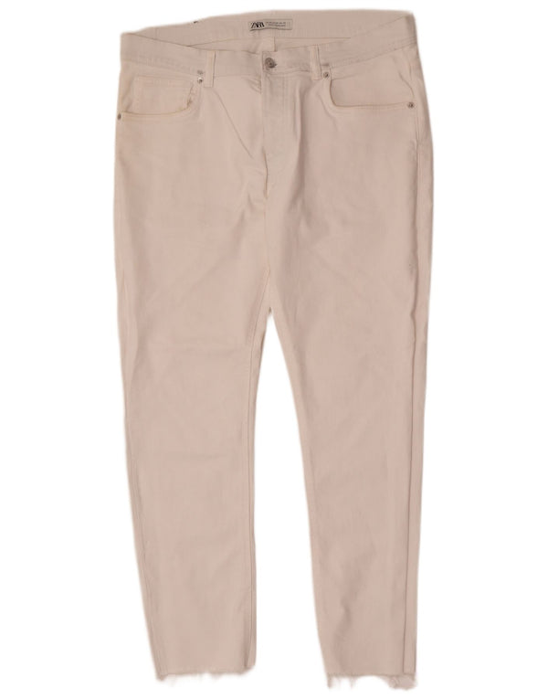 Zara Jeans Skinny Masculino EU 46 XL W36 L29 Branco