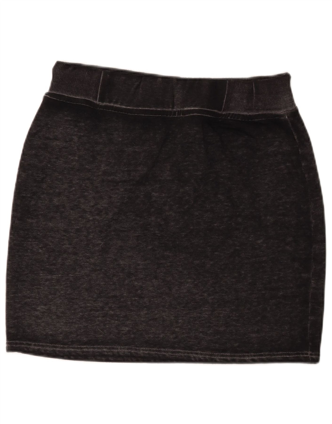 Mini saia gráfica feminina Superdry médio W30 algodão manchado preto