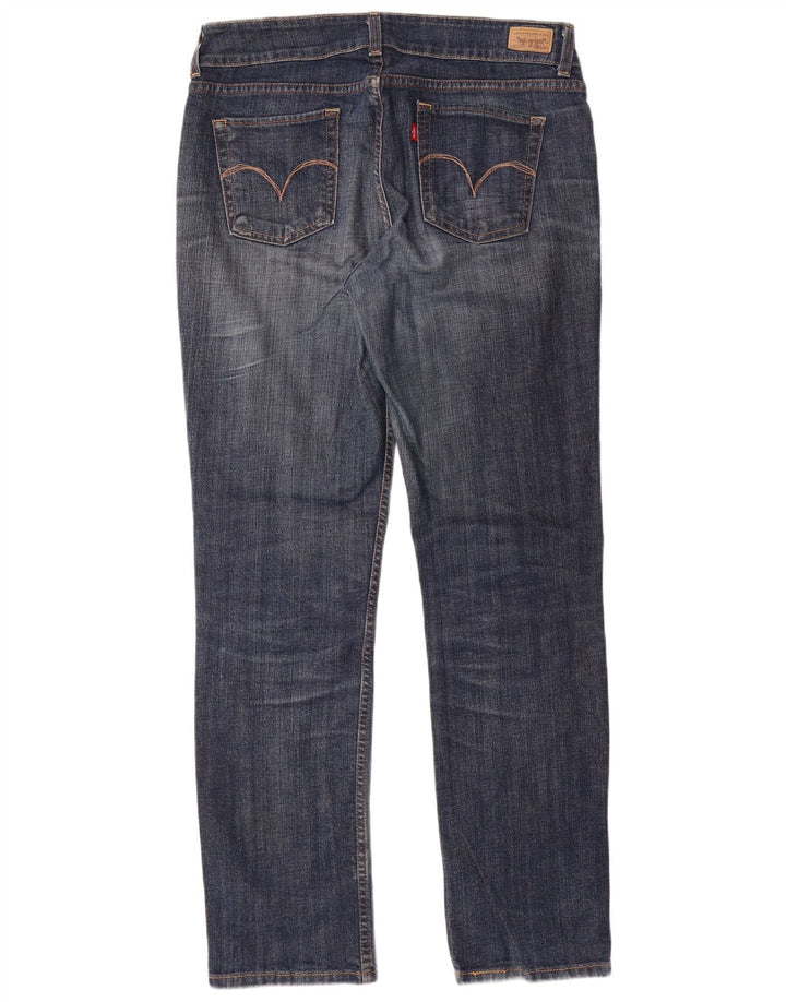 Jeans retos femininos LEVI'S US 12 grandes W34 L32 algodão azul