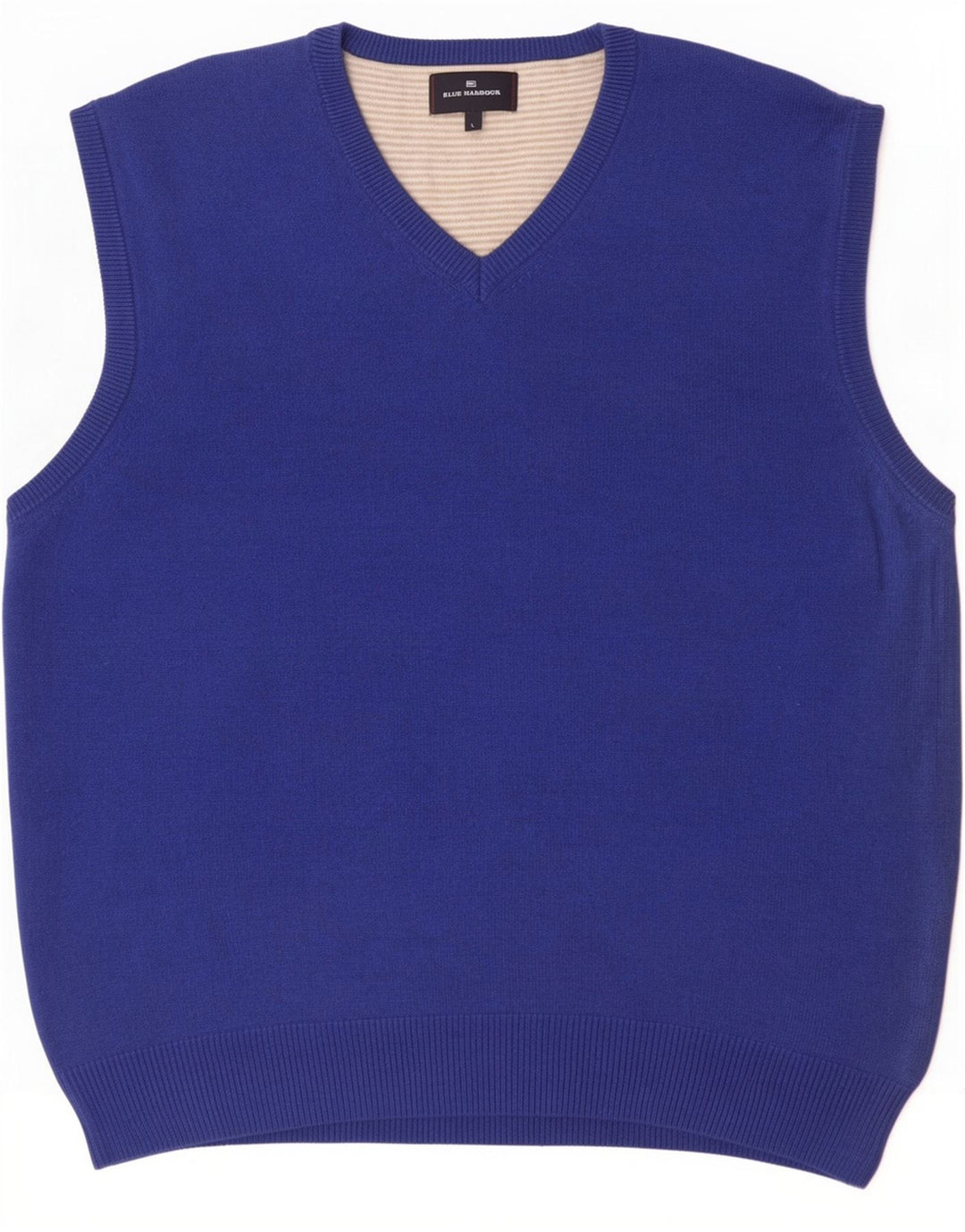 Regata masculina Marks & Spencer Blue Harbor colete grande algodão