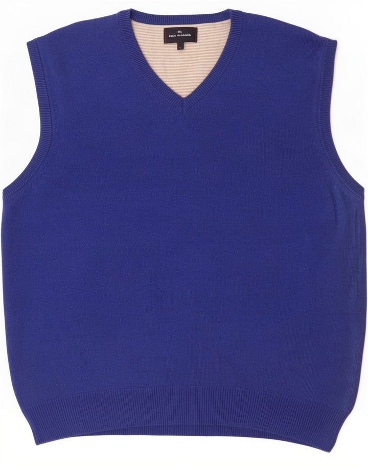 Regata masculina Marks & Spencer Blue Harbor colete grande algodão