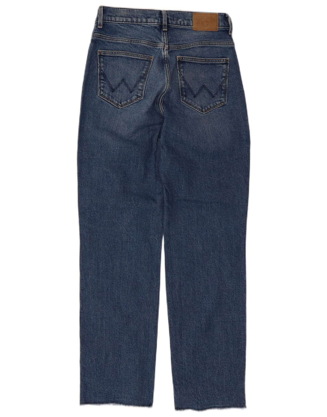 Jeans retos femininos Wrangler W26 L28 algodão azul