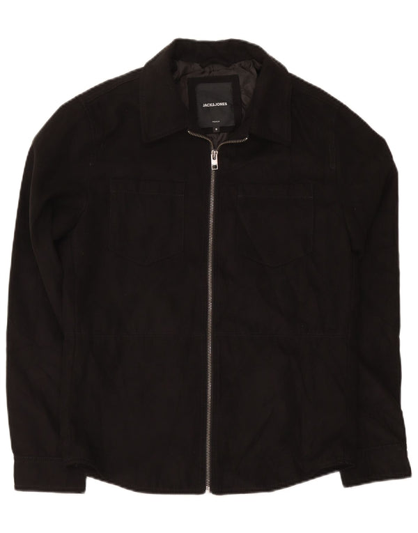 Jaqueta utilitária masculina Jack & Jones UK 36 pequena preta