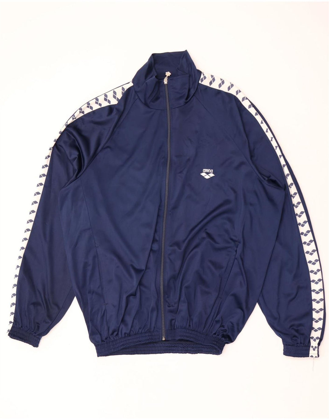 Arena Mens Graphic Tracksuit Top Jaqueta XL Azul Marinho Colourblock Poliéster