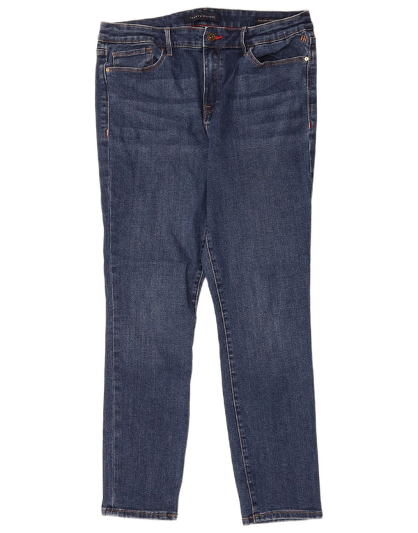 Jeans Tommy Hilfiger Raleigh High Rise Slim Feminino EUA 10 Grande W34 L28 Azul