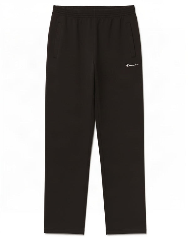 Calça de treino masculina Champion pequena preta de poliéster