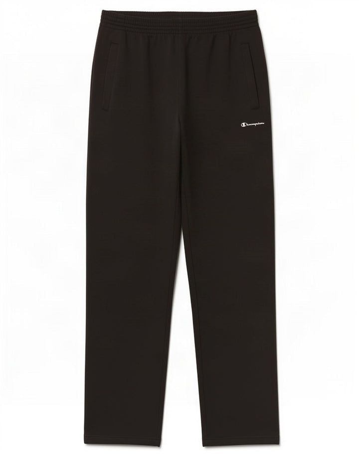 Calça de treino masculina Champion pequena preta de poliéster