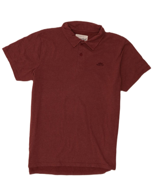 Camisa polo masculina Weird Fish XL algodão Borgonha