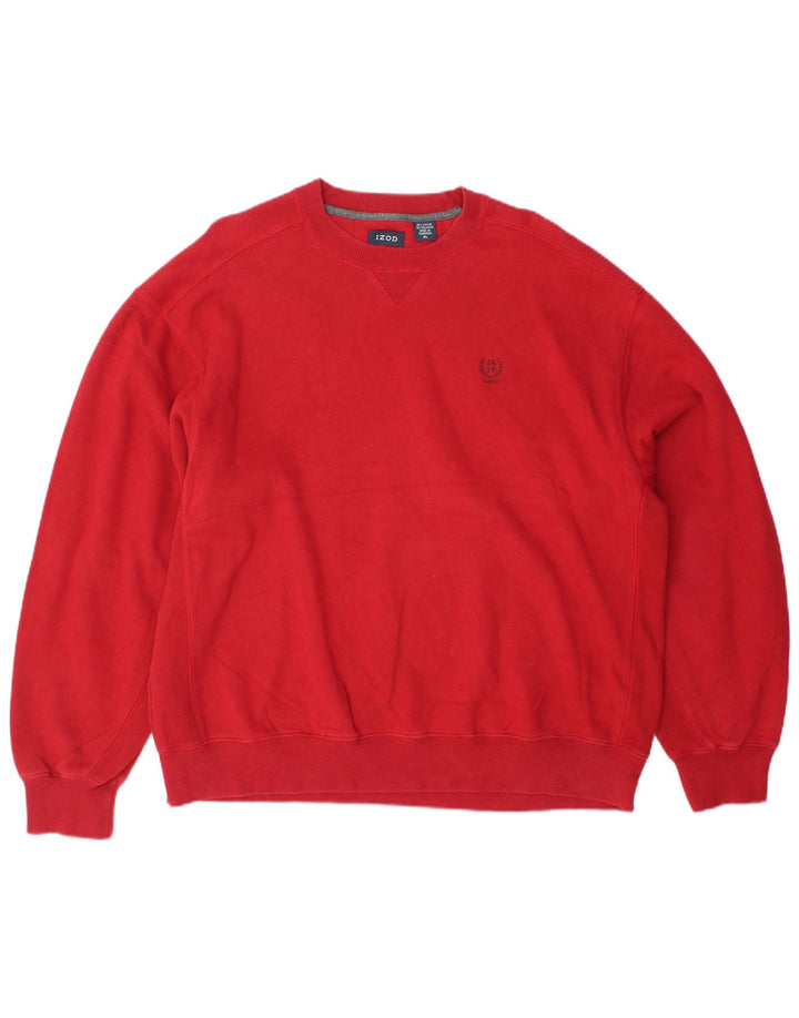IZOD moletom masculino Jumper XL algodão vermelho
