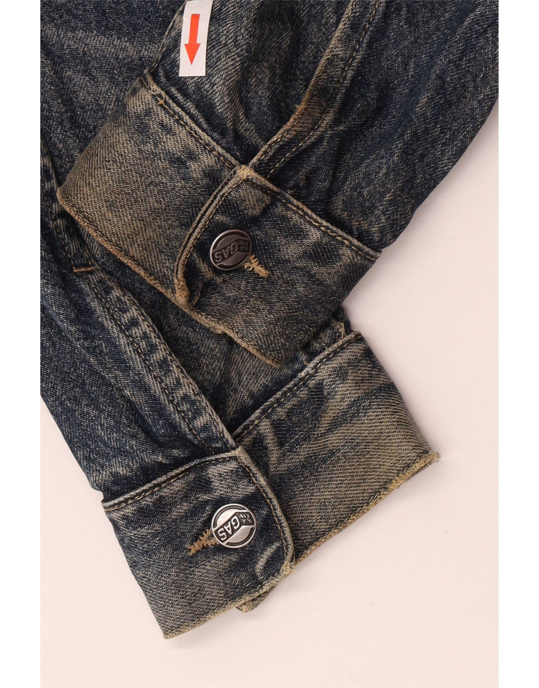 Jaqueta jeans feminina Gas UK 14 algodão azul marinho médio