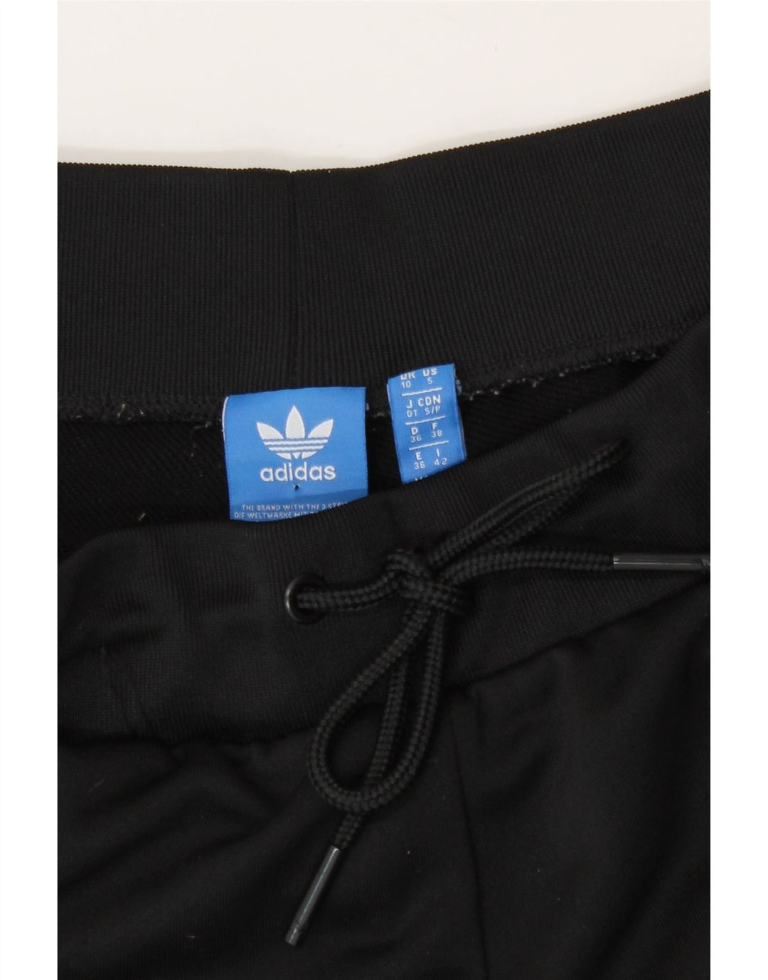 Adidas Womens Tracksuit Calças Joggers UK 10 Pequeno Poliéster Preto