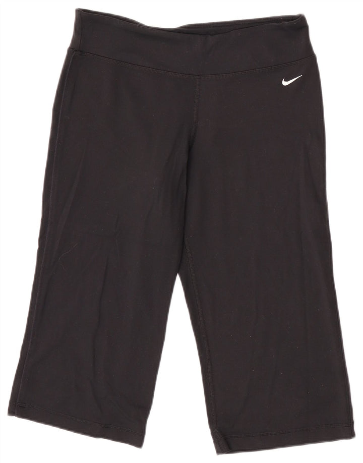 Leggings Nike Capri Femininas UK 12/14 Médio Preto Nylon