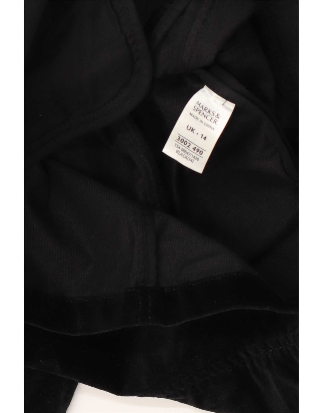 Jaqueta blazer feminina de veludo com 3 botões Marks & Spencer Reino Unido 14 médio preto