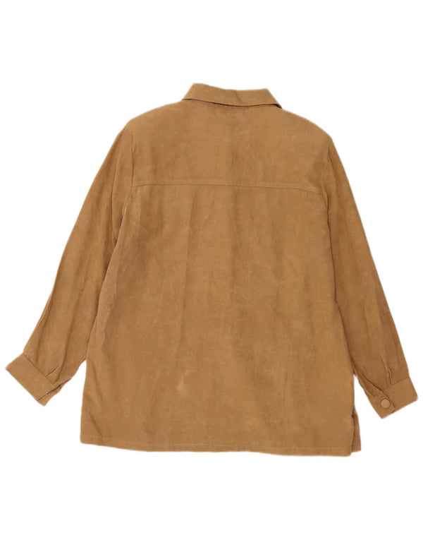 Jaqueta Blazer Feminina Vintage com 5 Botões Reino Unido 16 Grande Bege