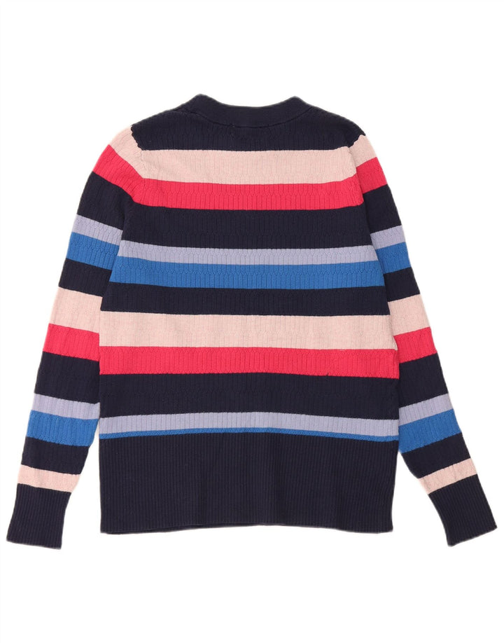 Suéter feminino Marks & Spencer com gola redonda Reino Unido 16 grande multicolorido
