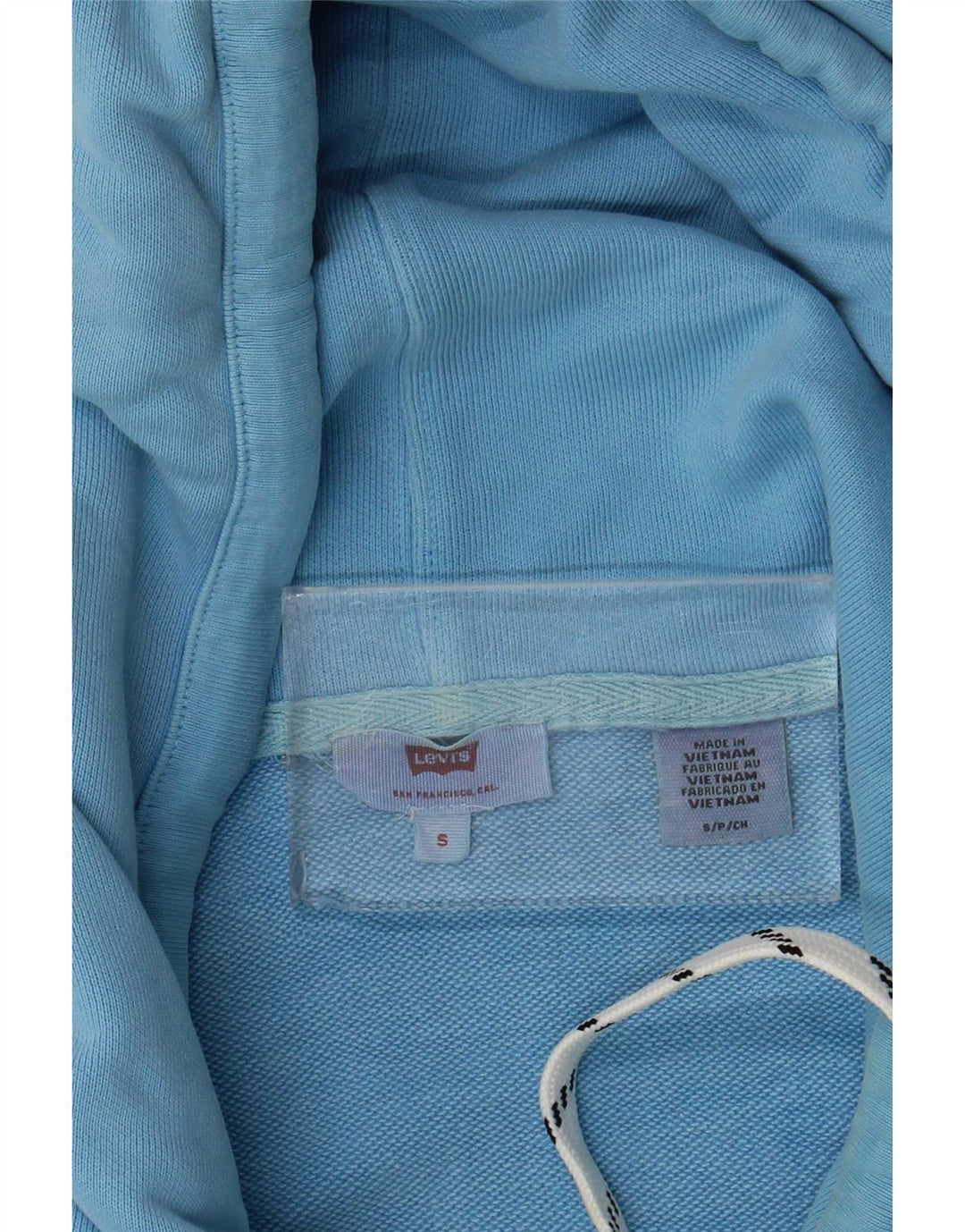 Suéter com capuz oversized feminino Levi's UK 10 pequeno azul