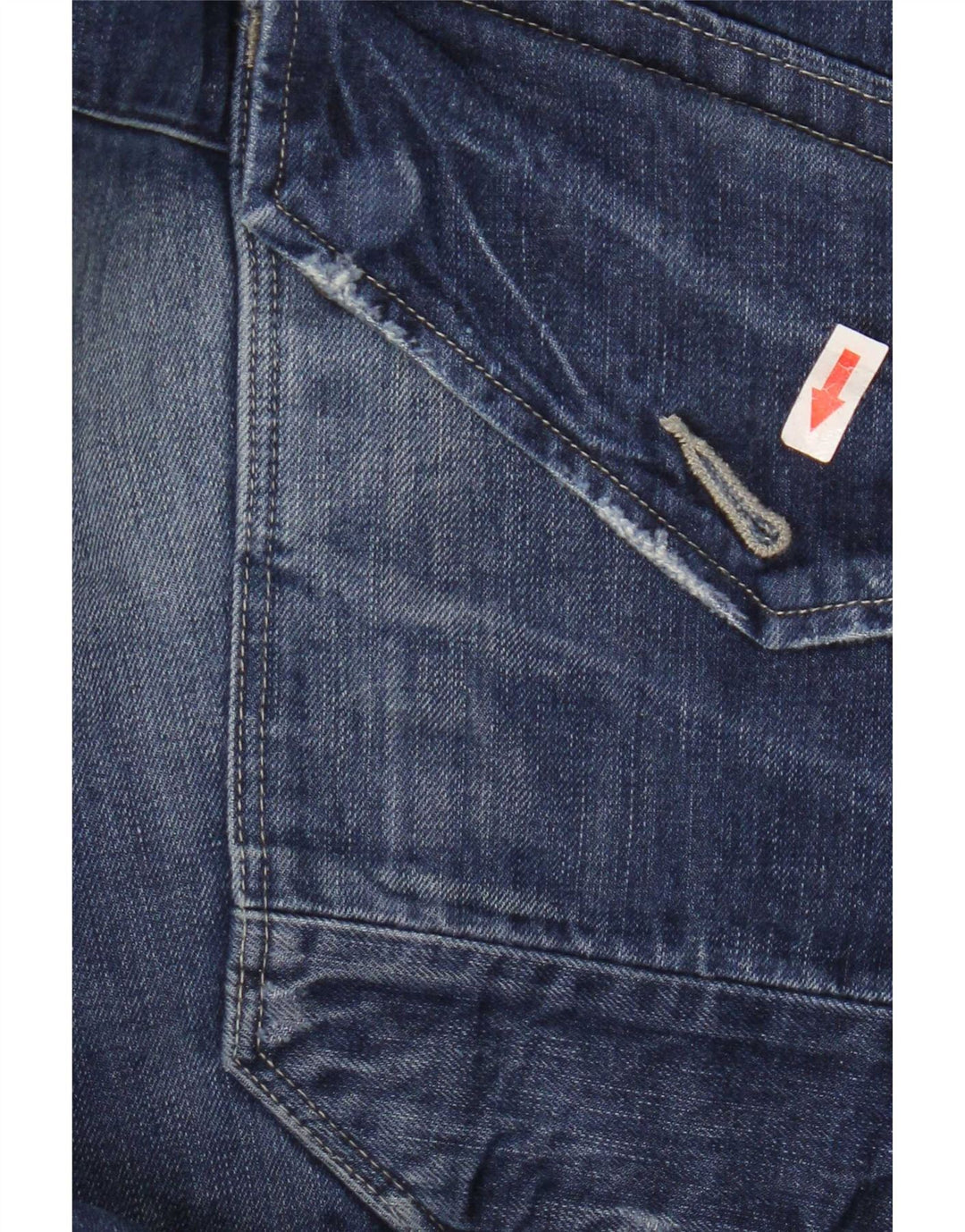 Calça jeans reta masculina G-Star W36 L32 azul patchwork algodão