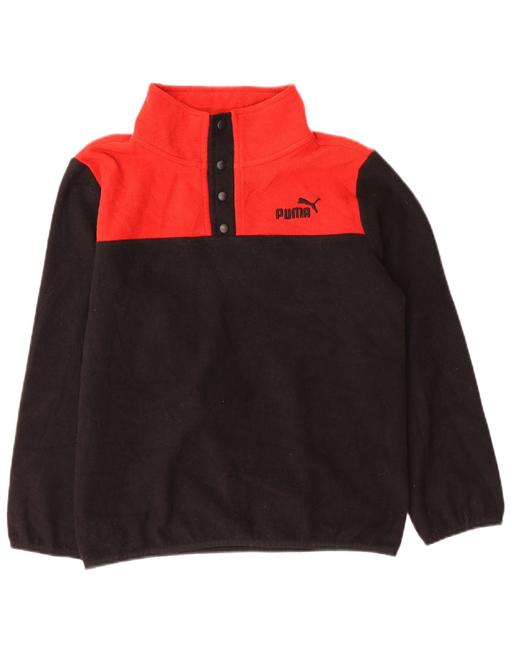 Jumper de lã PUMA para meninos com gola redonda 11-12 anos grande preto colorblock