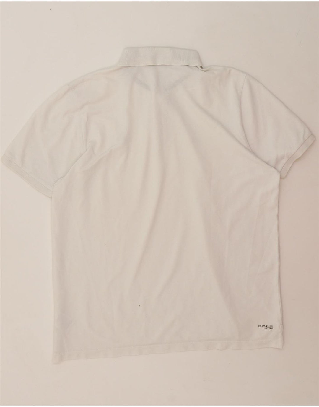 ADIDAS Mens Clima 365 Polo Shirt XL White Cotton Vintage Adidas and Second-Hand Adidas from Messina Hembry 