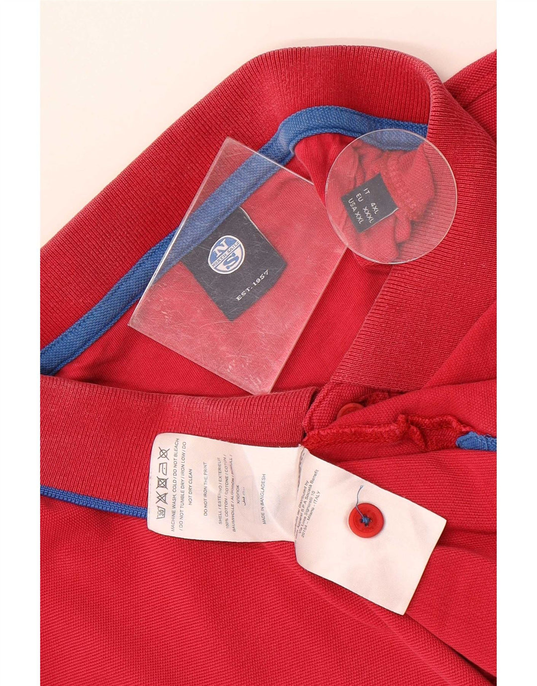 Camisa polo masculina North Sails 2XL algodão rosa