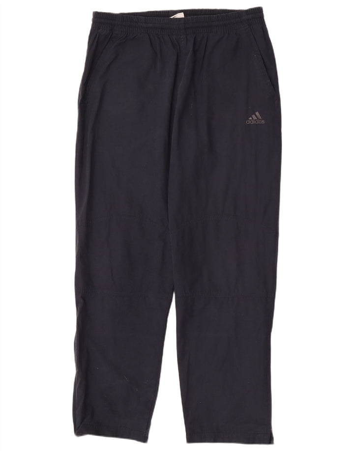 Calça Chino Reta Masculina Adidas W32 L30 Azul Marinho Poliéster