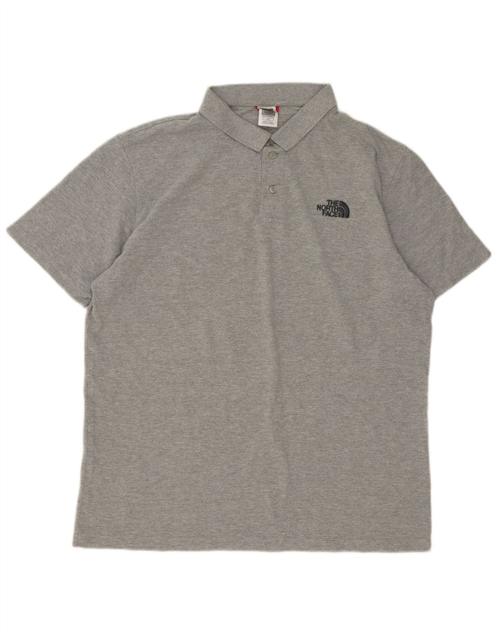 Camisa polo masculina The North Face grande algodão cinza