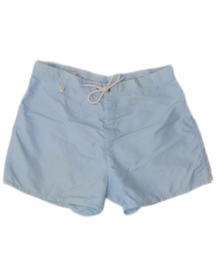 Shorts de natação masculino Sundek W31 médio azul listrado nylon praia