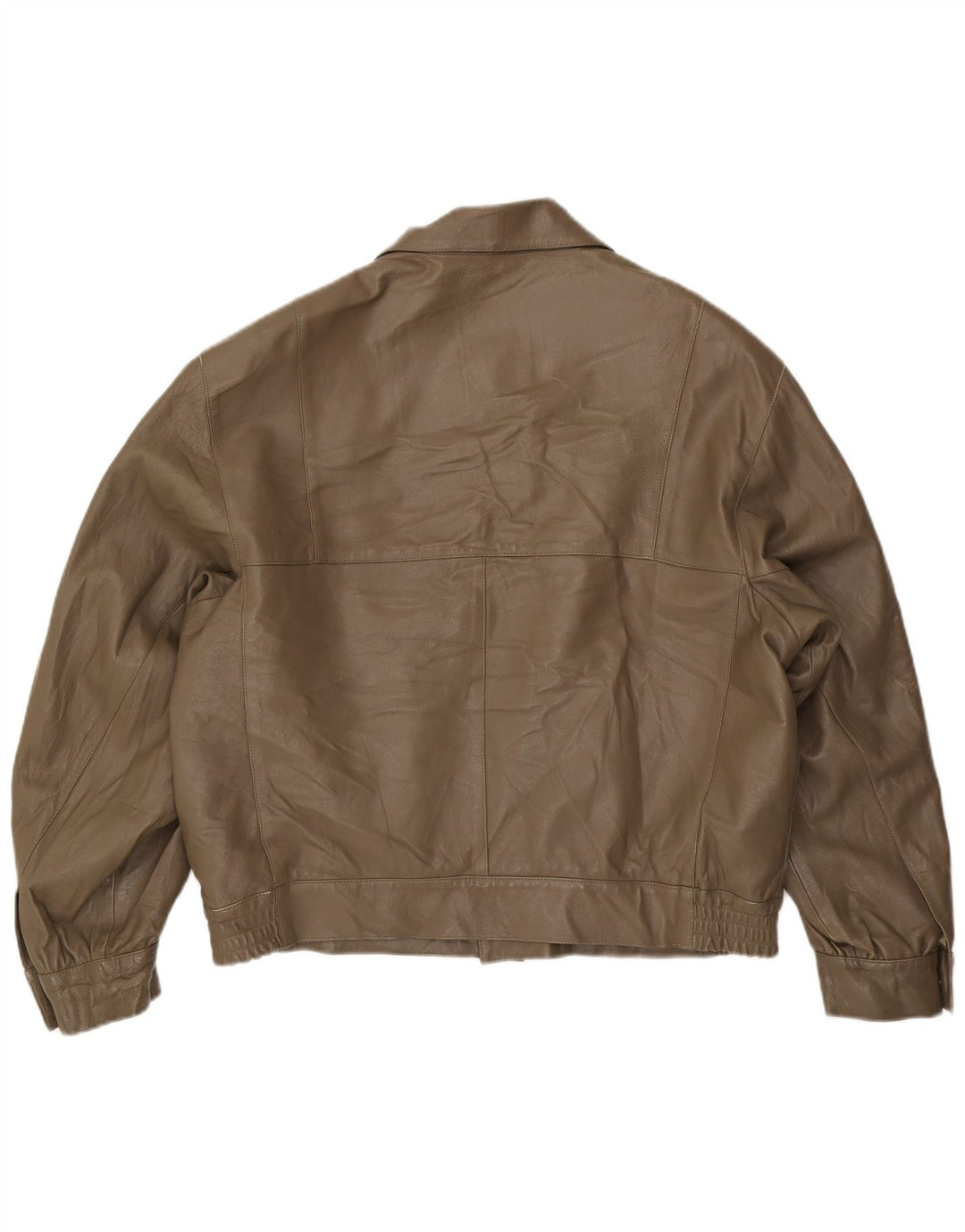 Jaqueta de couro masculina Anfor IT 58 2XL marrom