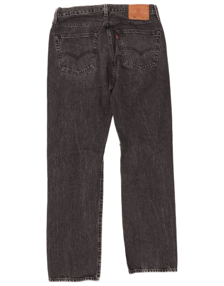 LEVI'S Masculino 501 Straight Jeans W32 L32 Algodão Cinza