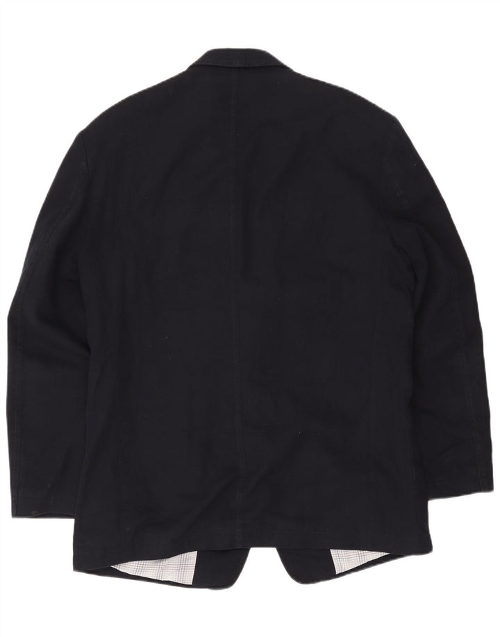 Jaqueta blazer masculina de 2 botões Marks & Spencer Reino Unido 38/40 azul marinho médio