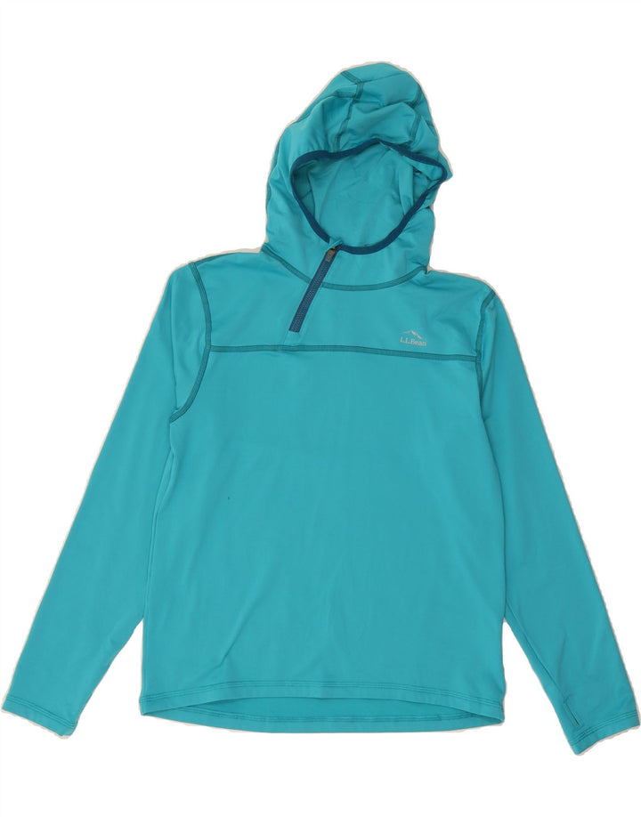 L.L.BEAN Girls Hooded Pullover Tracksuit Top 12-13 Years Large Blue Vintage L.L.Bean and Second-Hand L.L.Bean from Messina Hembry 