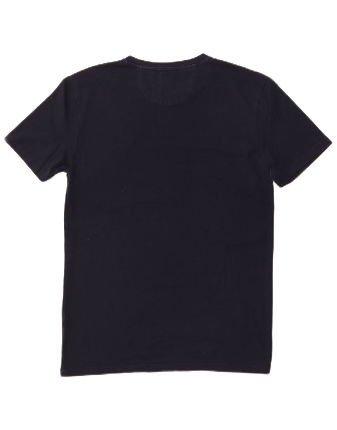 Zara Mens Slim Fit T-Shirt Top Grande Azul Marinho