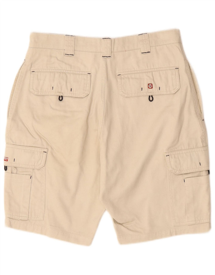 Shorts cargo masculino Brugi W28 pequeno algodão bege