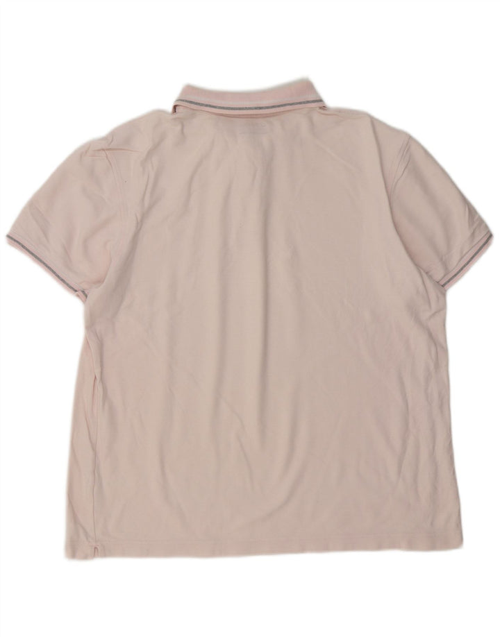 Camisa polo masculina Lotto grande algodão rosa