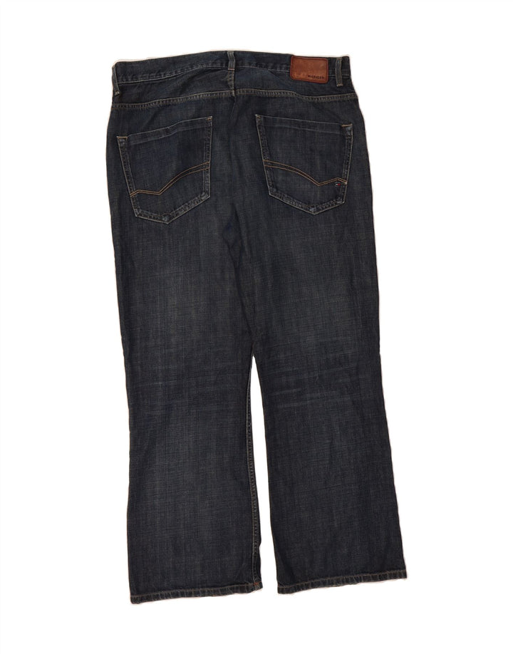 TOMMY HILFIGER Masculino Bootcut Jeans W38 L30 Azul Marinho Algodão