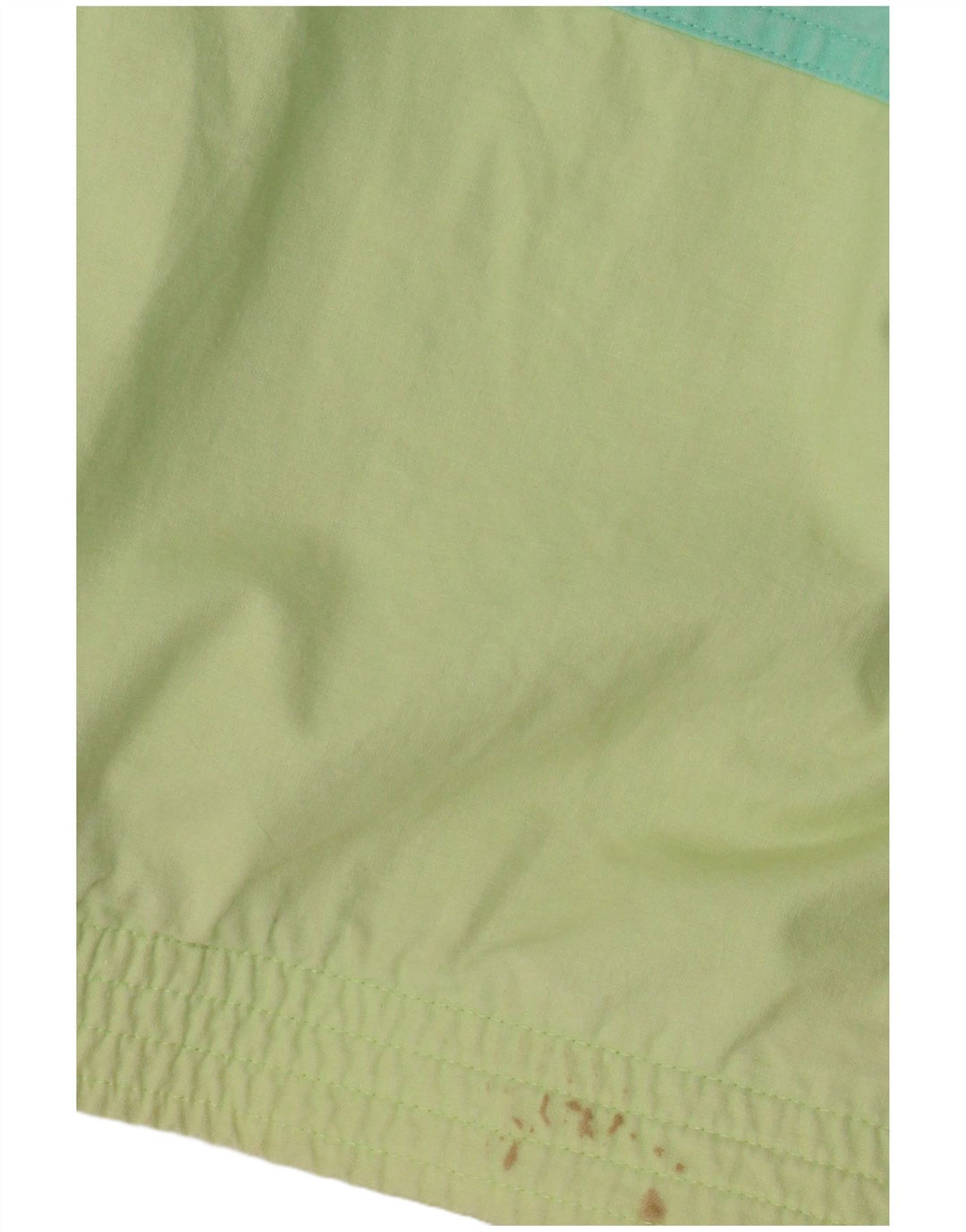 Jaqueta corta-vento oversized feminina vintage UK 20 2XL verde colorblock
