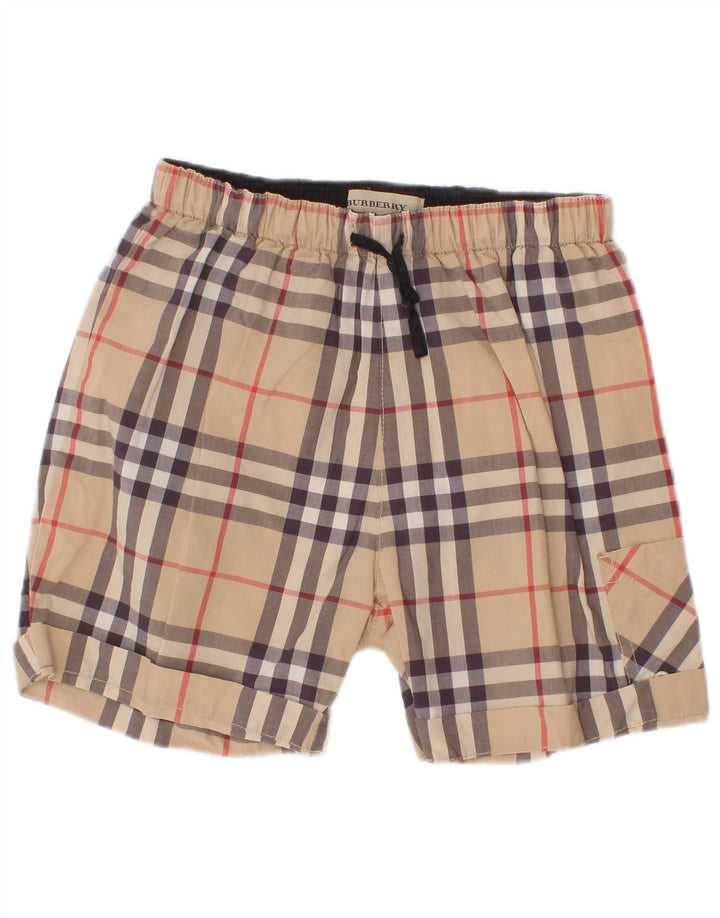 Burberry Meninos Shorts 2-3 Anos W18 Xadrez Bege