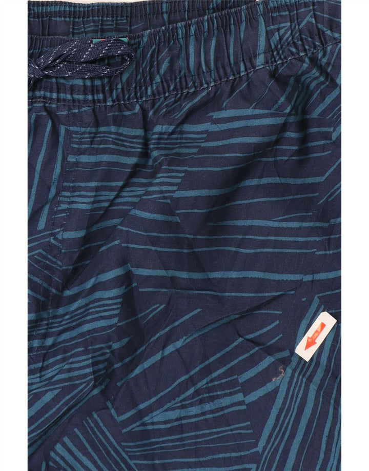 Shorts de natação masculino Quiksilver XL azul marinho poliéster geométrico