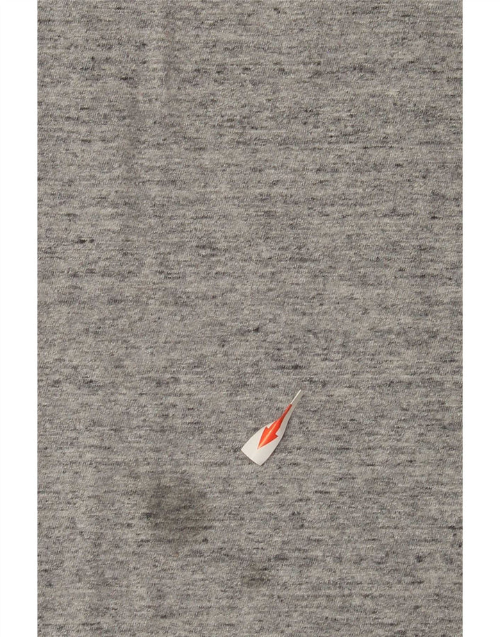 Top masculino Superdry manga comprida XL cinza colorblock algodão