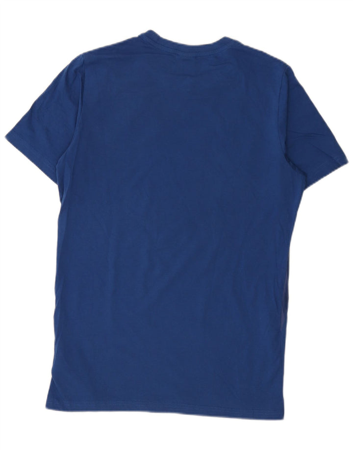 Camiseta masculina Puma Red Bull Graphic Top pequeno algodão geométrico azul