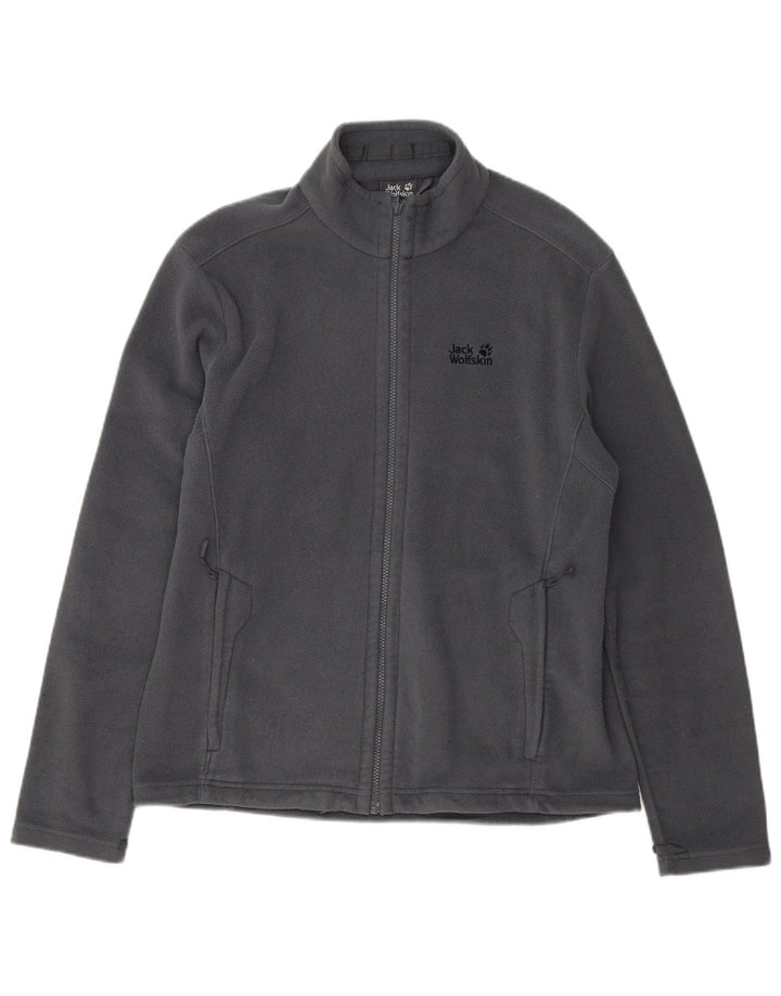 Jaqueta de lã masculina JACK WOLFSKIN Reino Unido 40 poliéster cinza grande