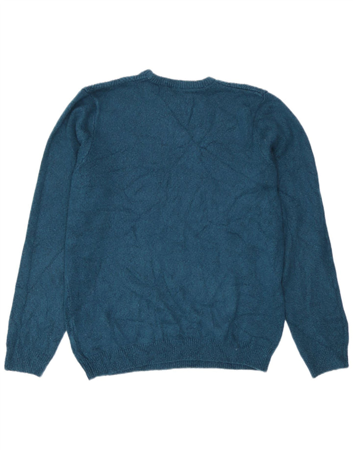 Suéter masculino Marks & Spencer com gola redonda e acrílico verde médio