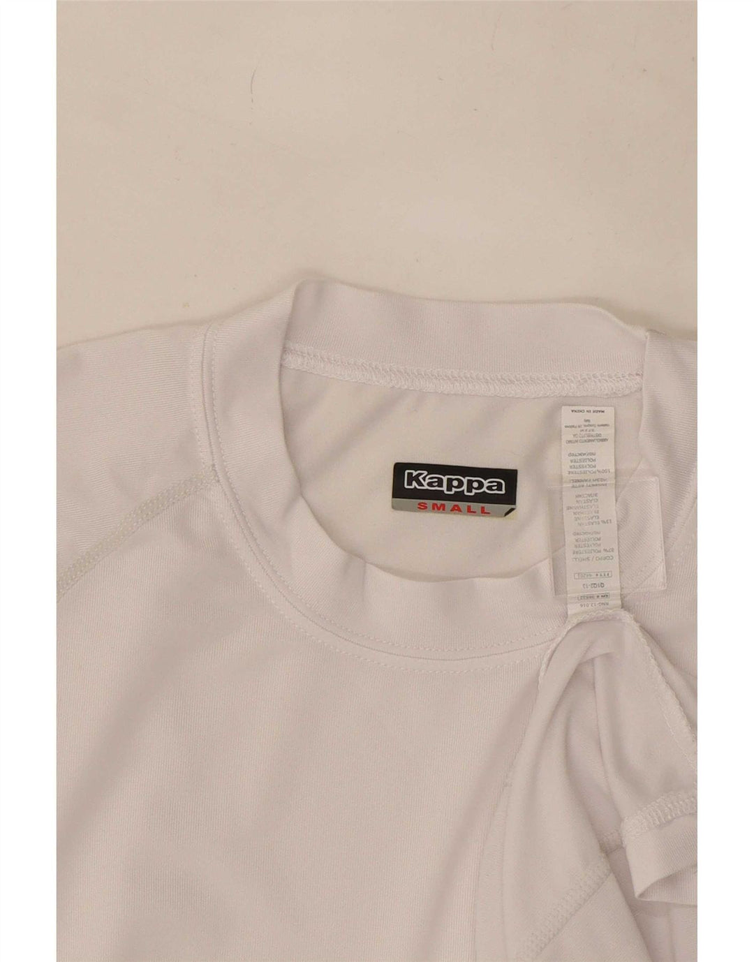 Camiseta masculina Kappa Top pequeno poliéster branco
