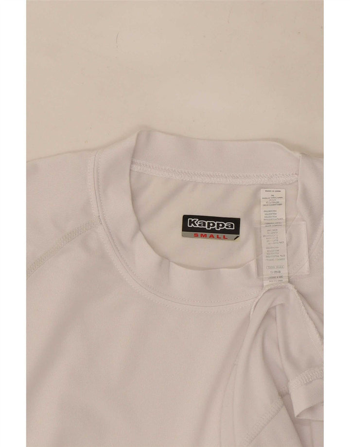 Camiseta masculina Kappa Top pequeno poliéster branco
