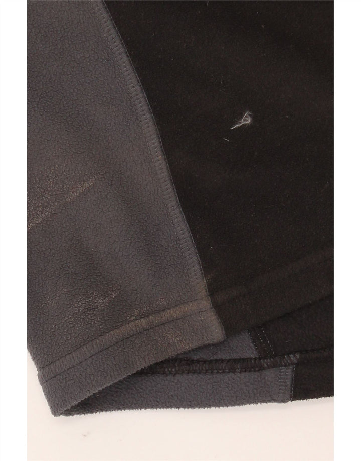 Suéter de lã masculino BERGHAUS com gola e zíper, grande, preto, colorido, poliéster