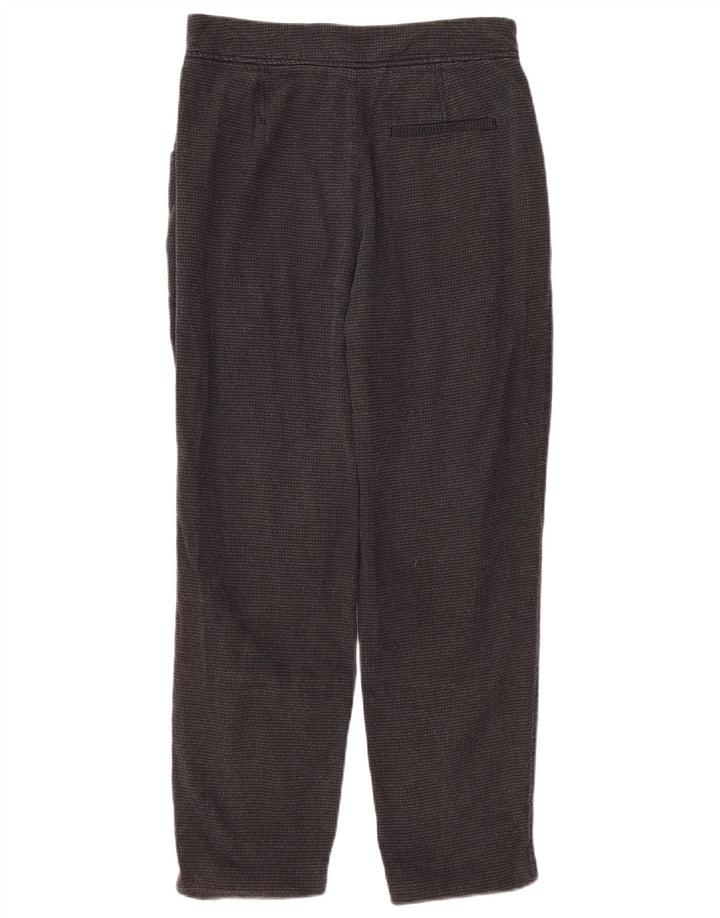 Calça casual feminina Massimo Dutti UE 38 pequena W28 L27 preta houndstooth