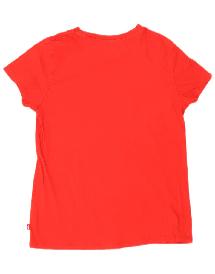 Camiseta feminina gráfica Levi's UK 10 pequena vermelha