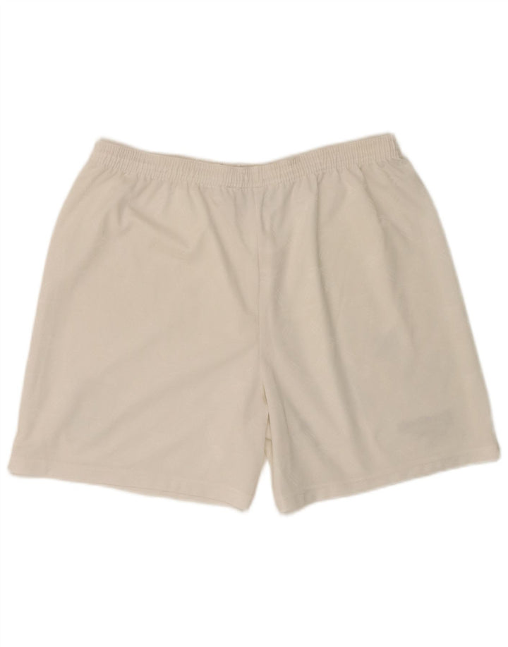 Shorts esportivos masculinos Reebok grande poliéster branco