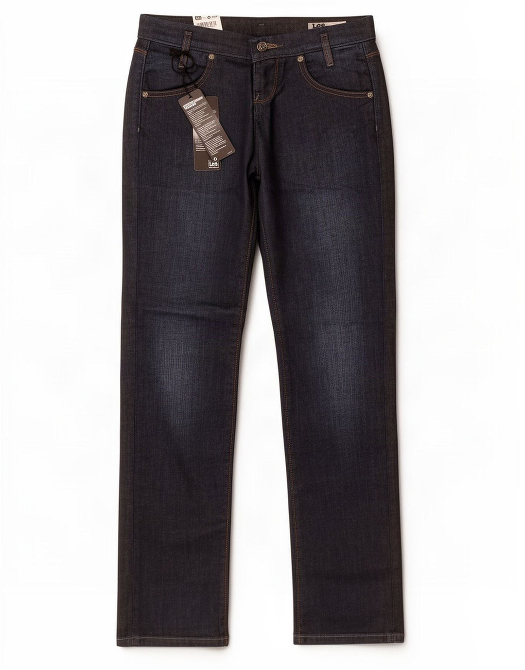 Lee Womens Lynn Slim Jeans W26 L33 Azul Marinho Algodão