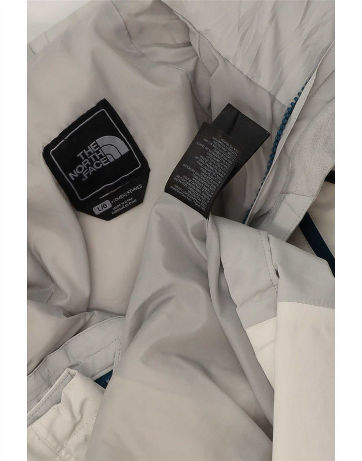 Jaqueta corta-vento feminina The North Face UK 16 grande bloco colorido branco